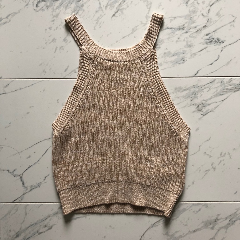 Forever 21 Knitted Halter Tank Top (M)